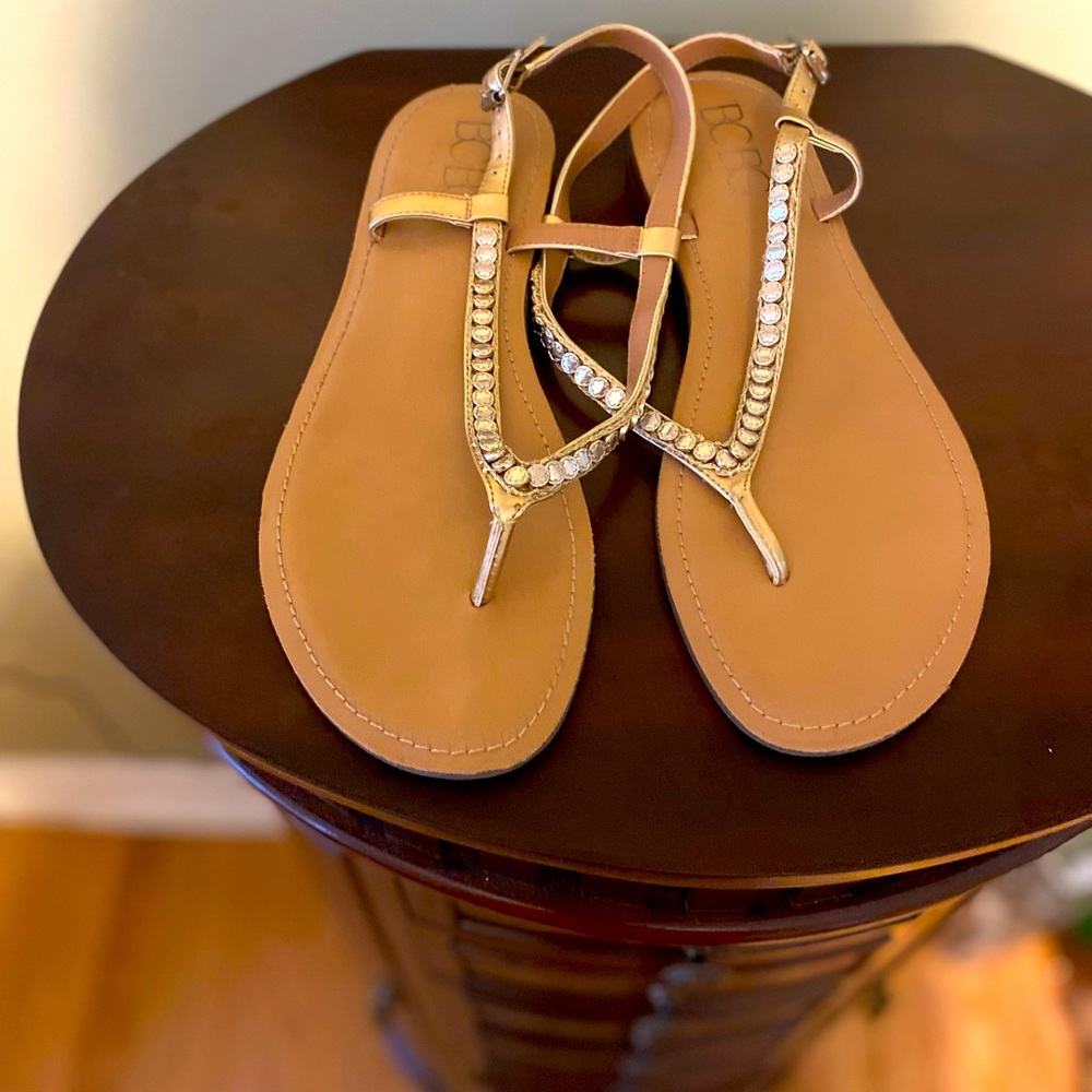 Gold sandals